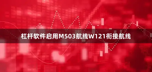 杠杆软件启用M503航线W121衔接航线