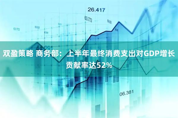 双盈策略 商务部：上半年最终消费支出对GDP增长贡献率达52%