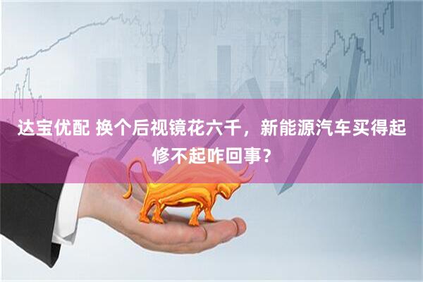 达宝优配 换个后视镜花六千，新能源汽车买得起修不起咋回事？