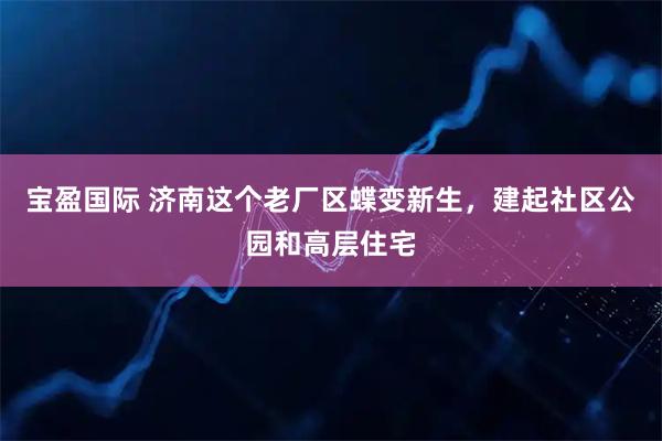 宝盈国际 济南这个老厂区蝶变新生，建起社区公园和高层住宅